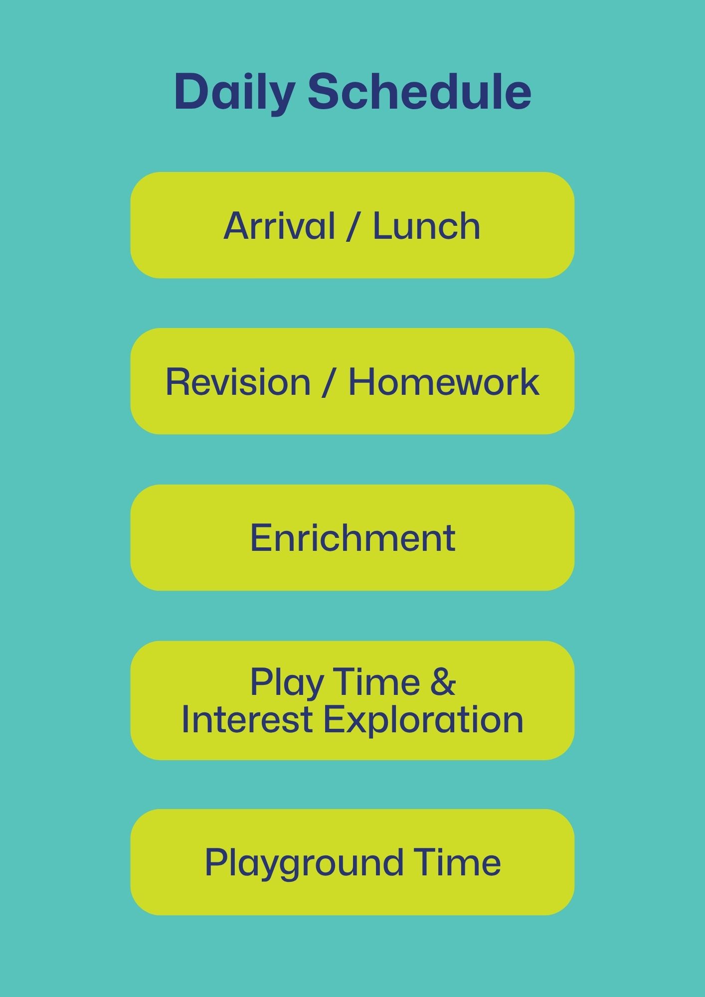 daily schedule